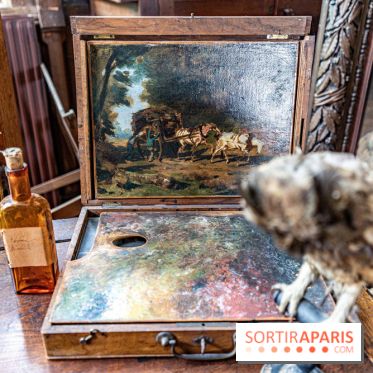 Château et atelier Rosa Bonheur à Thomery - palette