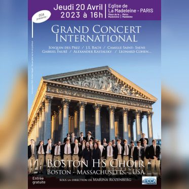 Un concert gratuit à l'église de La Madeleine  - Visualscreen Boston avec cheffes 20 04 2023