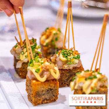 Summer by la Bauhinia, le restaurant terrasse par Quentin Testart au Shangri-La Paris -  Crispy rice Gamberro Rossa Sauce creamy spicy