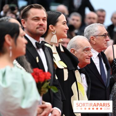 ©Rachid Bellak - Jillian Dion, Tantoo Cardinal, Leonardi DiCaprio, Lily Gladstone, Martin Scorsese, Robert De Niro et Cara Jade Myers