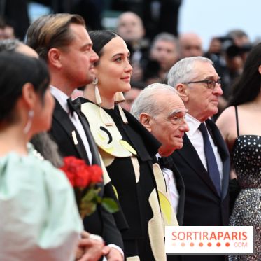 ©Rachid Bellak - Jillian Dion, Tantoo Cardinal, Leonardi DiCaprio, Lily Gladstone, Martin Scorsese, Robert De Niro et Cara Jade Myers