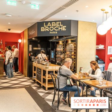 Label Broche restaurant - David Gallienne - Table du Gourmet - Galeries Lafayettes - Top Chef -  salle