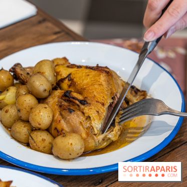 Label Broche restaurant - David Gallienne - Table du Gourmet - Galeries Lafayettes - Top Chef -  poulet