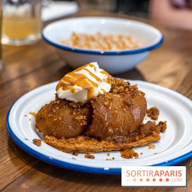 Label Broche restaurant - David Gallienne - Table du Gourmet - Galeries Lafayettes - Top Chef -  tarte tatin