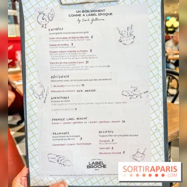 Label Broche restaurant - David Gallienne - Table du Gourmet - Galeries Lafayettes - Top Chef - menu