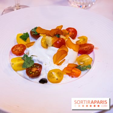 Restaurant Conti burrata tomates poutargue