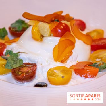 Restaurant Conti burrata tomates poutargue