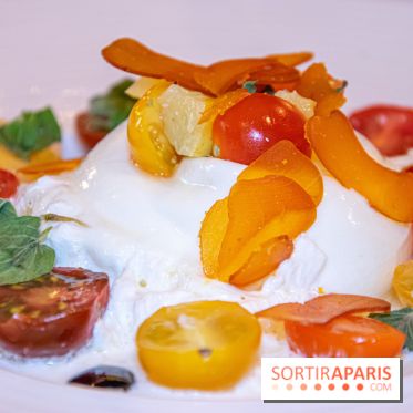 Restaurant Conti burrata tomates poutargue