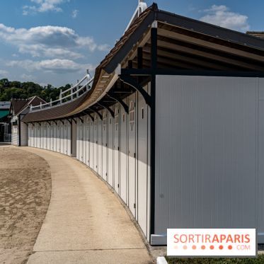 L'Isle-Adam, l'un des plus beaux village d'Ile-de-France -  plage - cabines