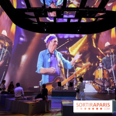 On stage with The Rolling Stones, nos photos