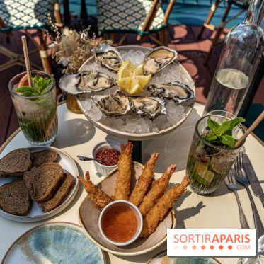 Le Nid, le restaurant-terrasse sur berge à l'Isle-Adam -  fruits de mer
