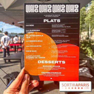 Danny de Top Chef ouvre Quai 96, un resto-guinguette festive en bord de Seine - Menu