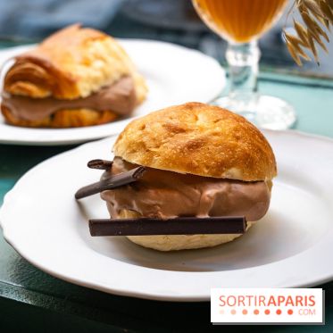 Glace insolite : la glace pain au chocolat de Sain -  A7C7855