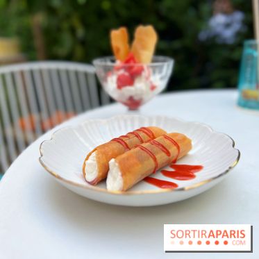 Terrasse Mercatino The Hoxton x Italicus - Cannolo de rhubarbe