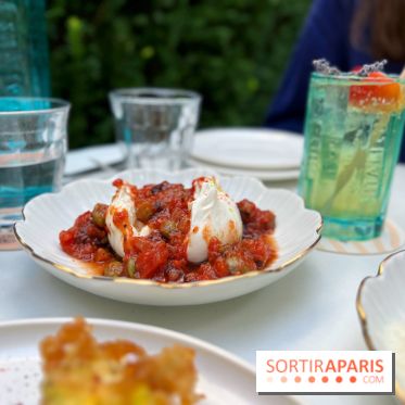 Terrasse Mercatino The Hoxton x Italicus - Burrata tomates épicées