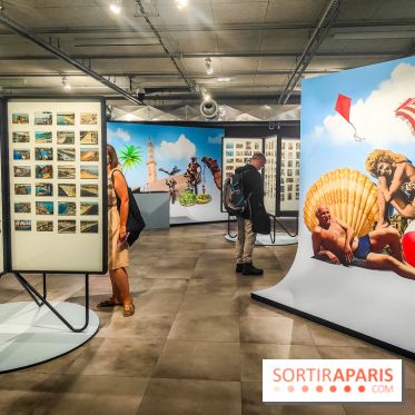 Nouvelles du paradis, la carte postale de vacances : l'exposition ensoleillée au Musée de la Poste - IMG20230905192814