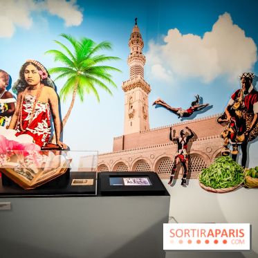 Nouvelles du paradis, la carte postale de vacances : l'exposition ensoleillée au Musée de la Poste - IMG20230905193911