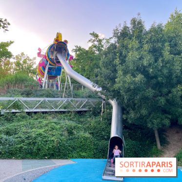 Le Jardin du Dragon, l'aire de jeux colorée au parc de la Villette - image00034