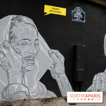 Mur des droits humains à Paris, nos photos
