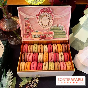 Ladurée - Bûches de Noël 2023 - Macarons