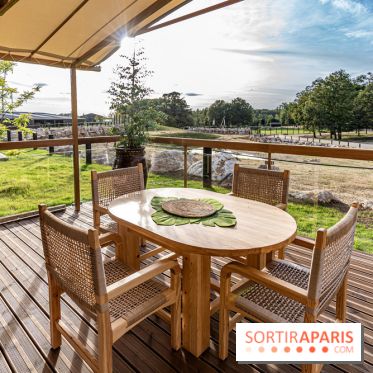 Les lodges de Thoiry - dormir à Thoiry en Terres d'Afrique - Photos -  terrasse