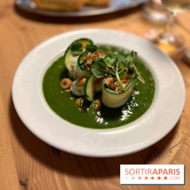 Facette - Courgettes, chèvre, épinards, noisettes