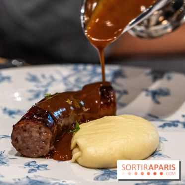 Le 19.20 by Norbert Tarare, le nouveau restaurant du Prince de Galles - photos -  purée saucisse