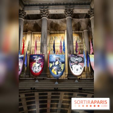 Raphaël Barontini, les photos de son installation monumentale au Panthéon