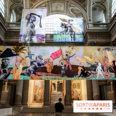 Raphaël Barontini, les photos de son installation monumentale au Panthéon