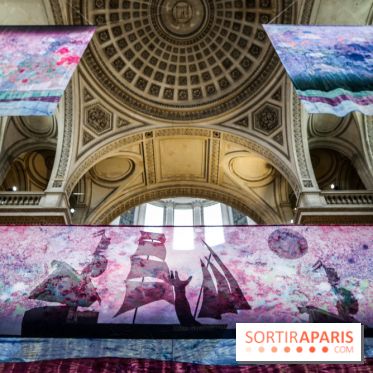 Raphaël Barontini, les photos de son installation monumentale au Panthéon