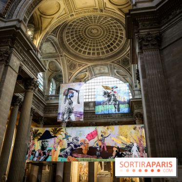 Raphaël Barontini, les photos de son installation monumentale au Panthéon