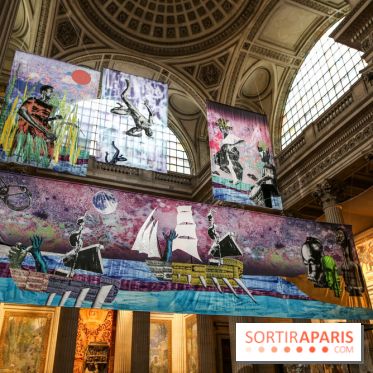 Raphaël Barontini, les photos de son installation monumentale au Panthéon
