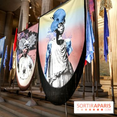 Raphaël Barontini, les photos de son installation monumentale au Panthéon