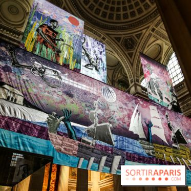 Raphaël Barontini, les photos de son installation monumentale au Panthéon