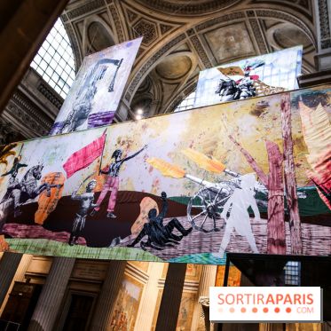 Raphaël Barontini, les photos de son installation monumentale au Panthéon