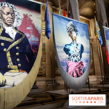 Raphaël Barontini, les photos de son installation monumentale au Panthéon