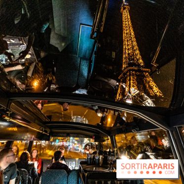 Bus Saint Germain 1920 - dîner dans un bus en traversant Paris