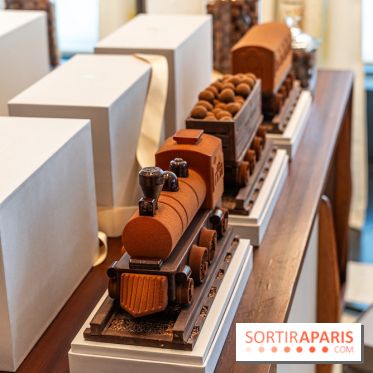 La bûche petit train de Noël du Cheval Blanc 2023 et galette des rois 2024 - A7C0725