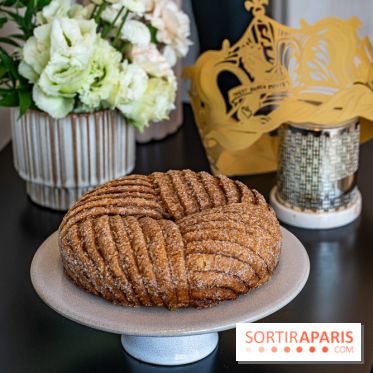 La bûche petit train de Noël du Cheval Blanc 2023 et galette des rois 2024 - A7C0735