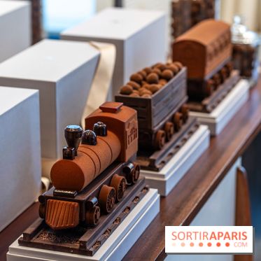 La bûche petit train de Noël du Cheval Blanc 2023 et galette des rois 2024 - A7C0743