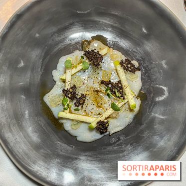 Résidence Culinaire 2023 La Big Bertha la Nouvelle Seine carpaccio de saint jacques