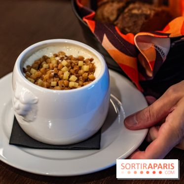 Bistrot Podium, le restaurant festif avec la carte de Glenn Viel -  soupe à l'oignon