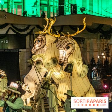 Inauguration des vitrines et décorations de Noël du BHV Marais à Paris 2023
