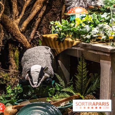 Inauguration des vitrines et décorations de Noël du BHV Marais à Paris 2023