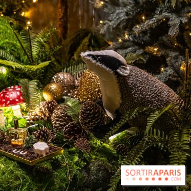 Inauguration des vitrines et décorations de Noël du BHV Marais à Paris 2023