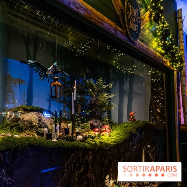 Inauguration des vitrines et décorations de Noël du BHV Marais à Paris 2023