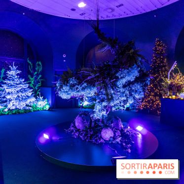 Inauguration des vitrines et décorations de Noël du BHV Marais à Paris 2023