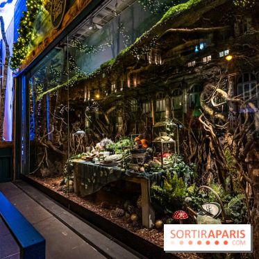 Inauguration des vitrines et décorations de Noël du BHV Marais à Paris 2023