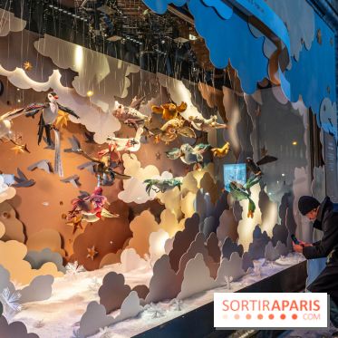 Les vitrines de Noël du Printemps 2023 - inauguration avec Catherine Deneuve