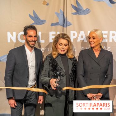 Les vitrines de Noël du Printemps 2023 - inauguration avec Catherine Deneuve